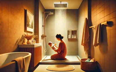 Comment laver un bébé dans une douche italienne ?