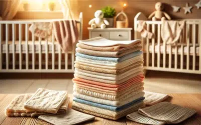 Quel tissu pour lingettes lavables pour son bébé ?
